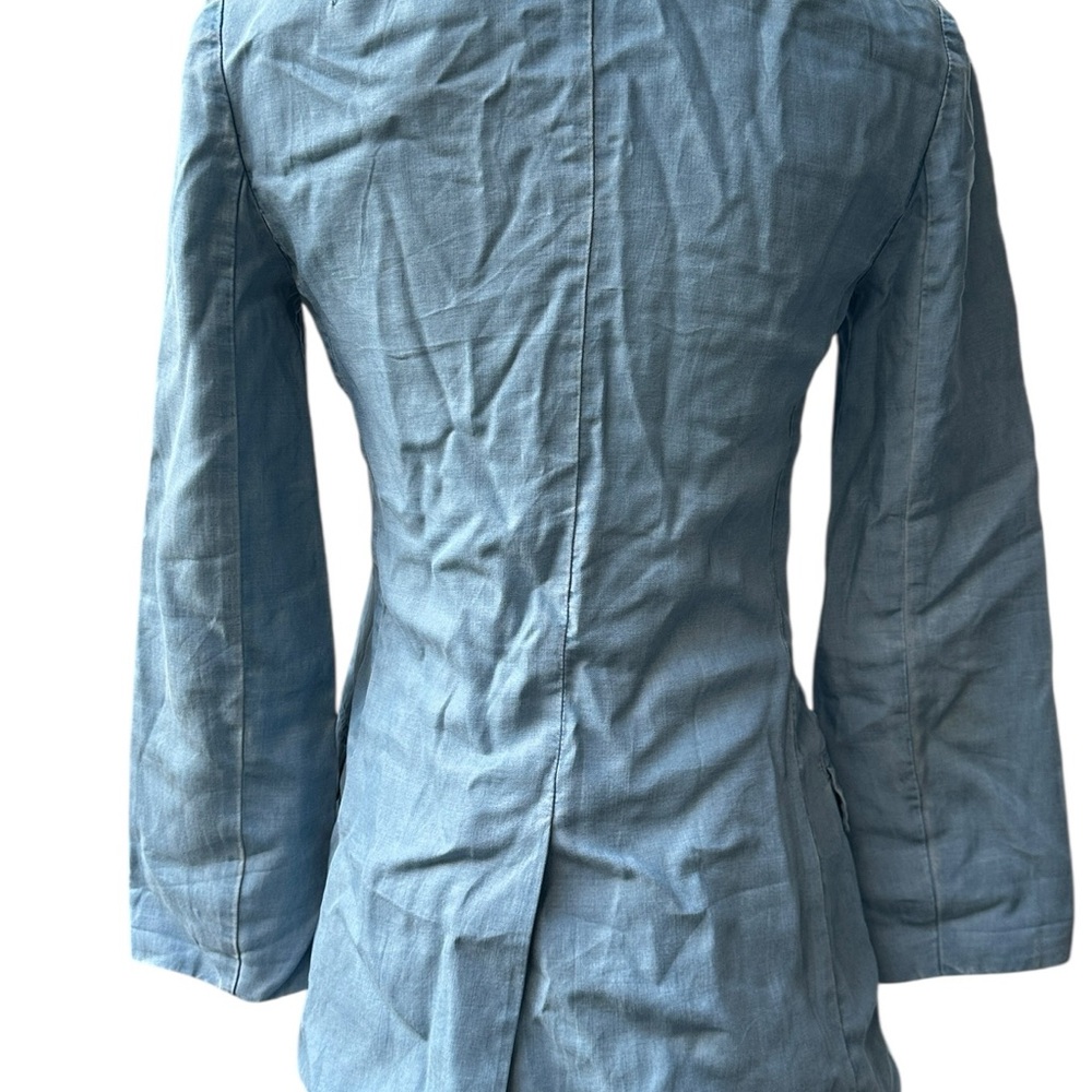 All Saints Light Blue  Blazer - Picture 14 of 17